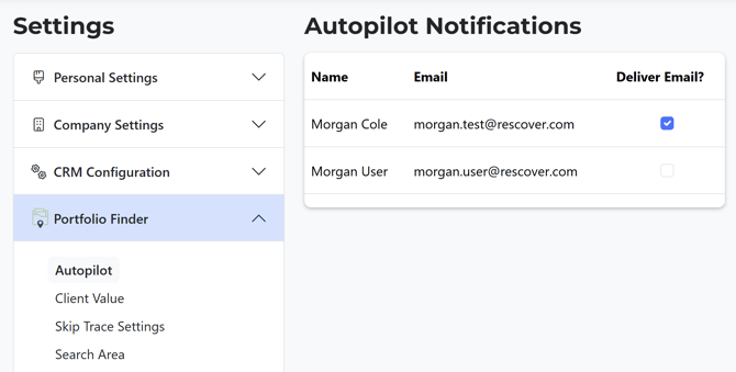 AP - Notification Menu