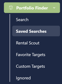 AP 2 - saved searches menu